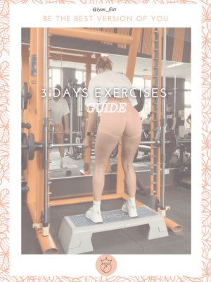3 days exercises guide