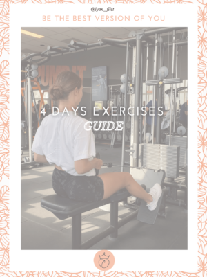 4 days exercises guide